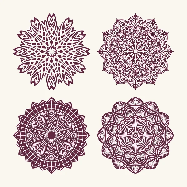 Mandalas, decorative element — Stock Vector