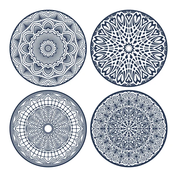 Mandalas, decorative element — Stock Vector