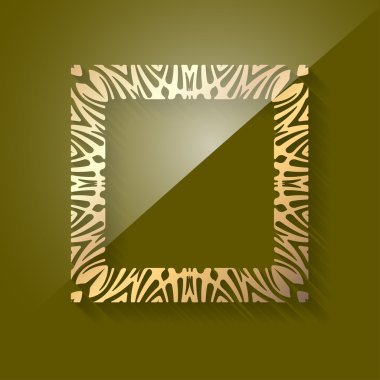 Güzellik altın kare çerçeve