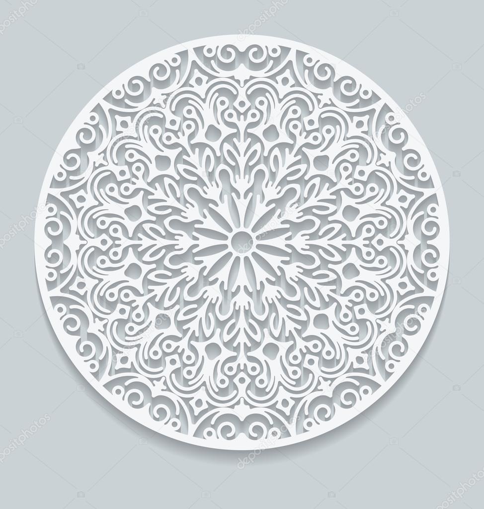 Round paper lace doily