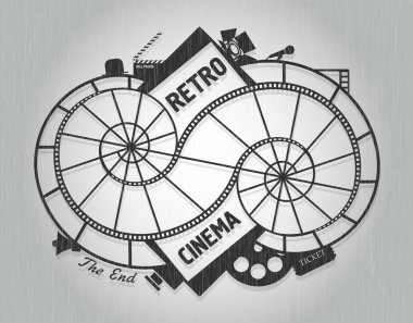 Sinema konsept tasarımı retro tarzı