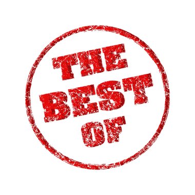 Grunge vektör kırmızı lastik damgası