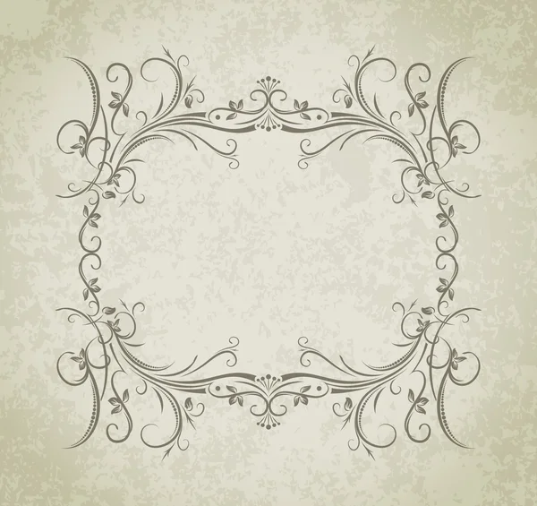 Vintage frame on grunge style — Stock Vector