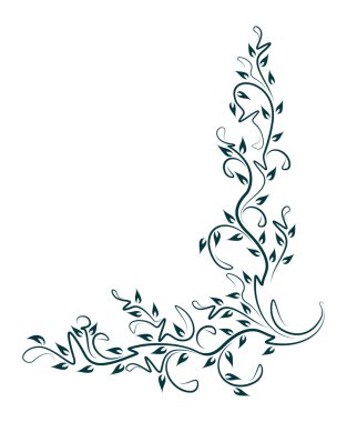 Dekoratif çiçek köşe