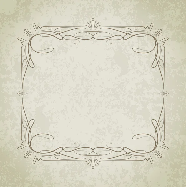 Стара рамка на фоні гранжевого стилю — стоковий вектор