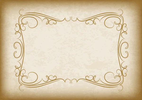 Роскошная винтажная рамка на фоне гранжа — стоковый вектор