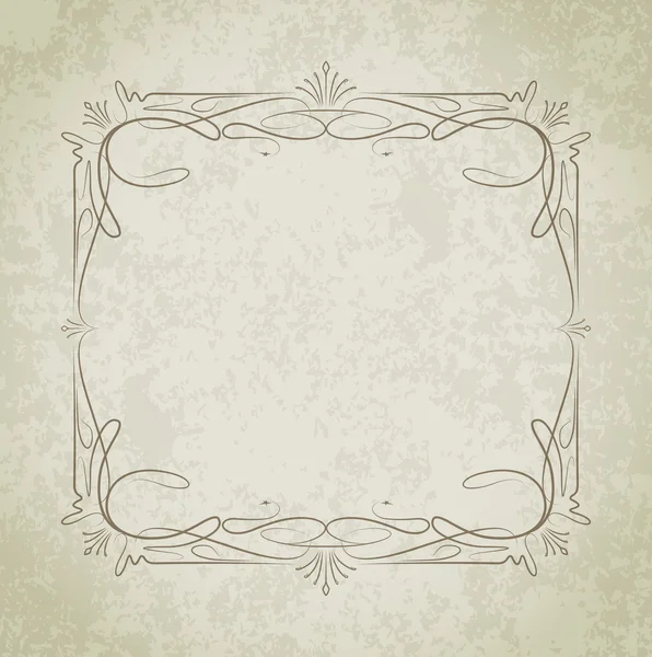 Old frame on grunge style background — Stock Vector