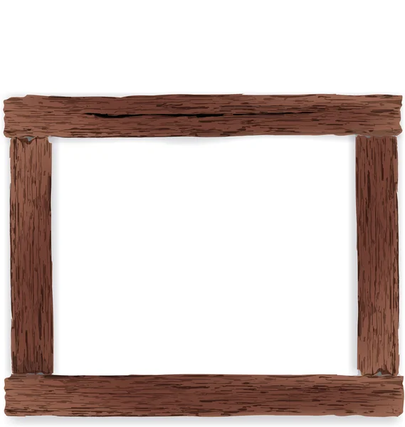 Вантажний стиль дерев'яна рамка — стоковий вектор