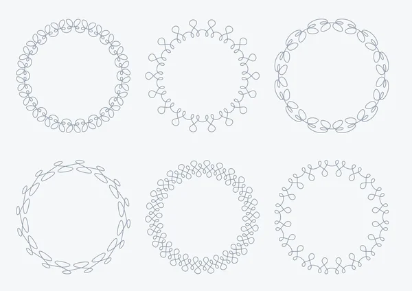Simple round frames — Stock Vector