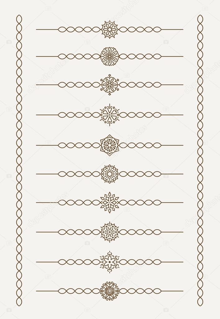 decorative style text dividers