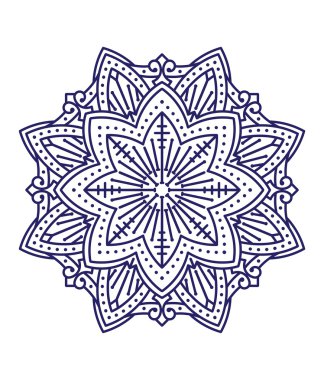 Dantel tasarım mono çizgi stili