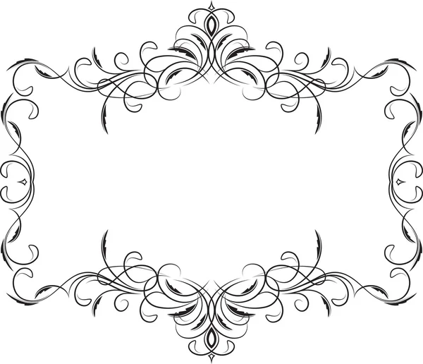 Retro-gestileerde floral frame — Stockvector