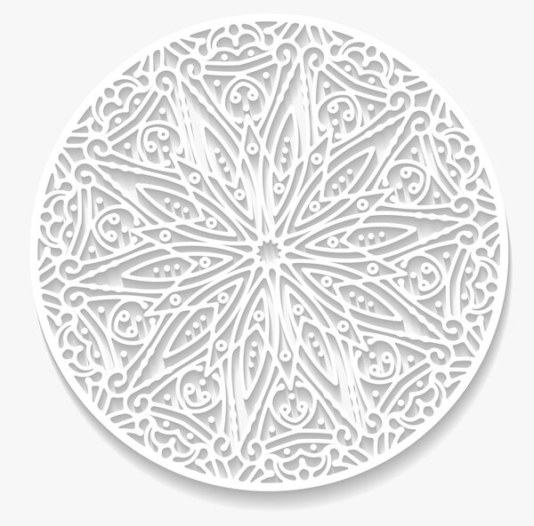 Decorative geometric snowflake