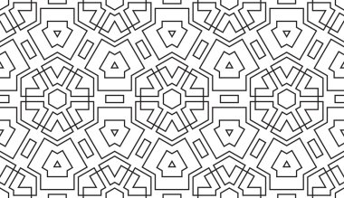 Dikişsiz vintage geometrik desen