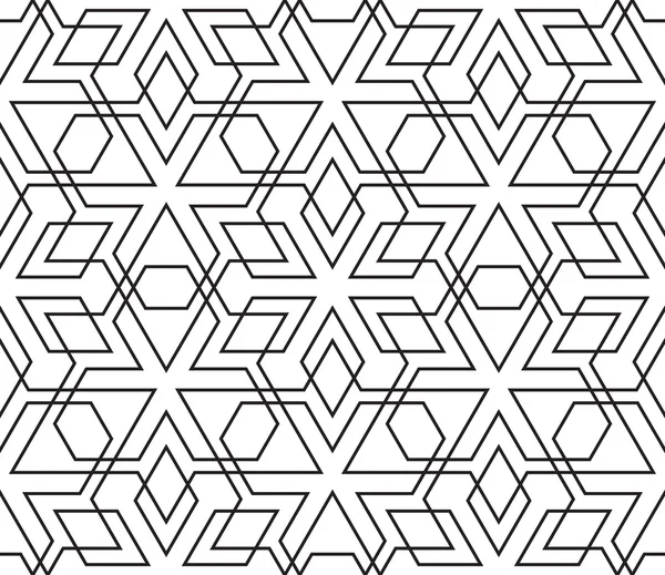 Modèle géométrique vintage sans couture — Image vectorielle