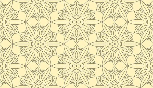 Patrón decorativo floral — Vector de stock