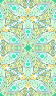 Dikişsiz soyut kabile desen