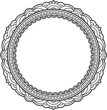 zarif yuvarlak çerçeve