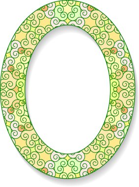 zarif yuvarlak çerçeve