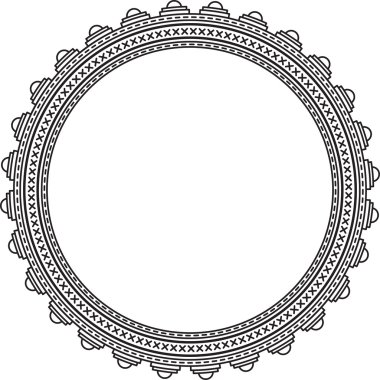 zarif yuvarlak çerçeve