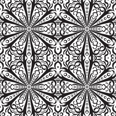 Monokrom dikişsiz desen