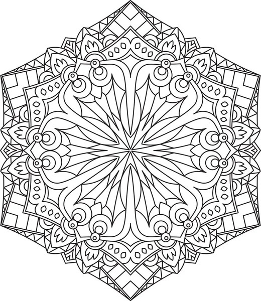 Cadre de conception en dentelle arabe — Image vectorielle