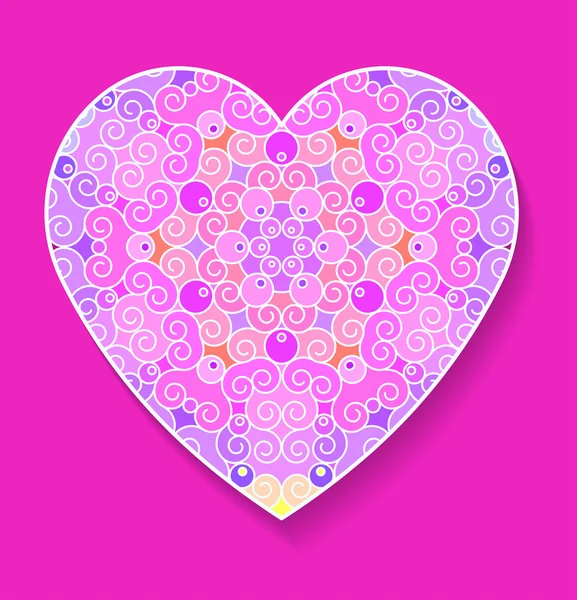 Heart shaped card — Stock Vector