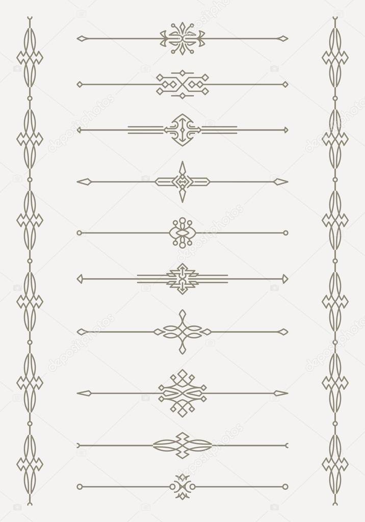 decorative dividers elements