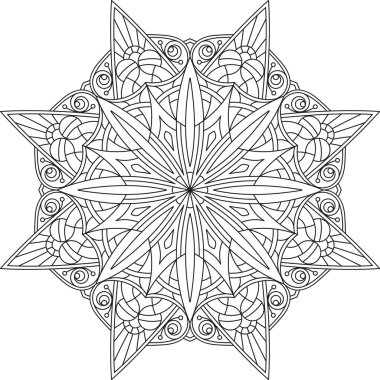 Mandala etnik tasarım