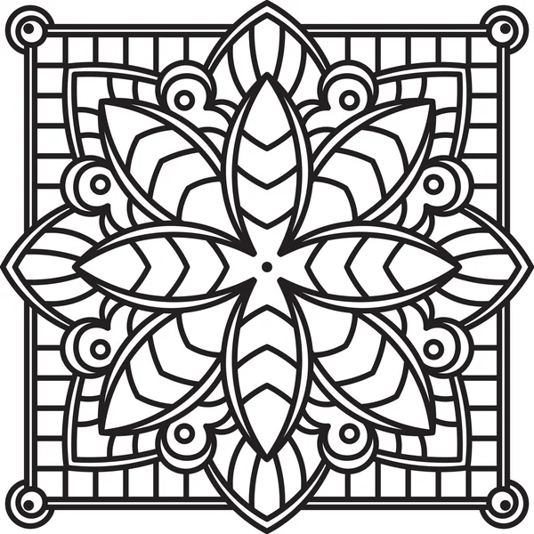 Mandala ethnisches Design — Stockvektor