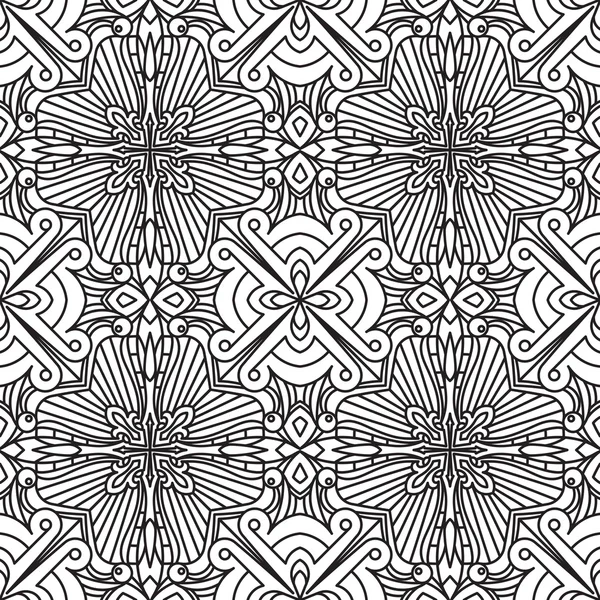 Modèle tribal abstrait sans couture — Image vectorielle