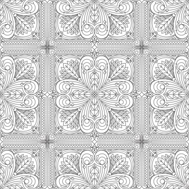 Monokrom dikişsiz desen