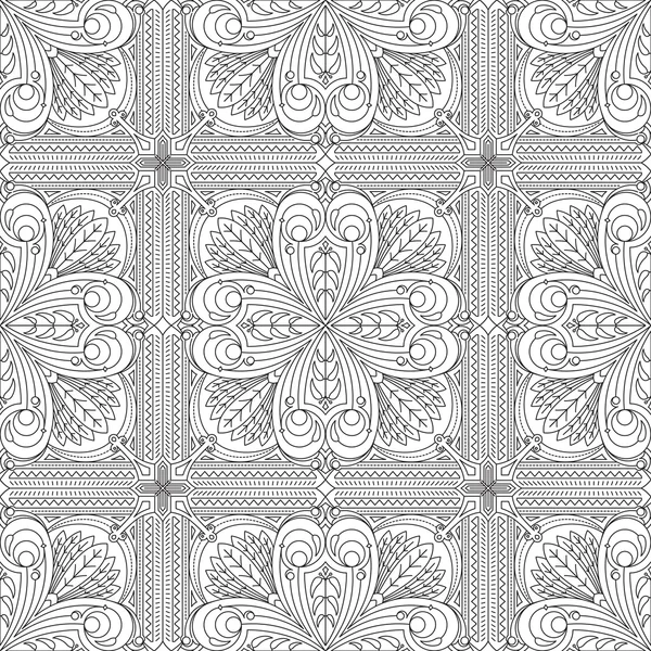 Monochrome  seamless pattern — Stock Vector