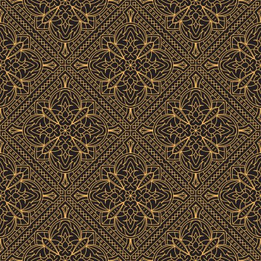 Kaligrafi Dikişsiz desen zengin dekore