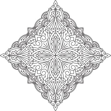 dantel mandala dekoratif öğe