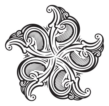 dantel mandala dekoratif öğe