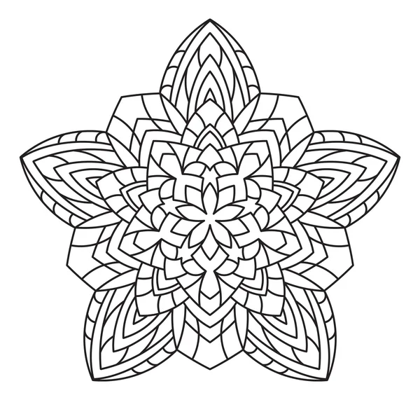 Lace mandala decorative element — Stock Vector