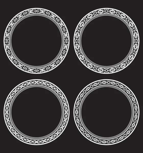 Set of round frames — Stock Vector