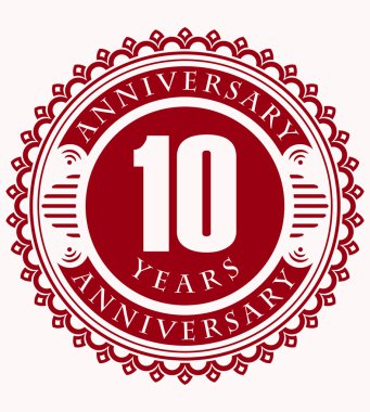 on yıl amblemi yuvarlak