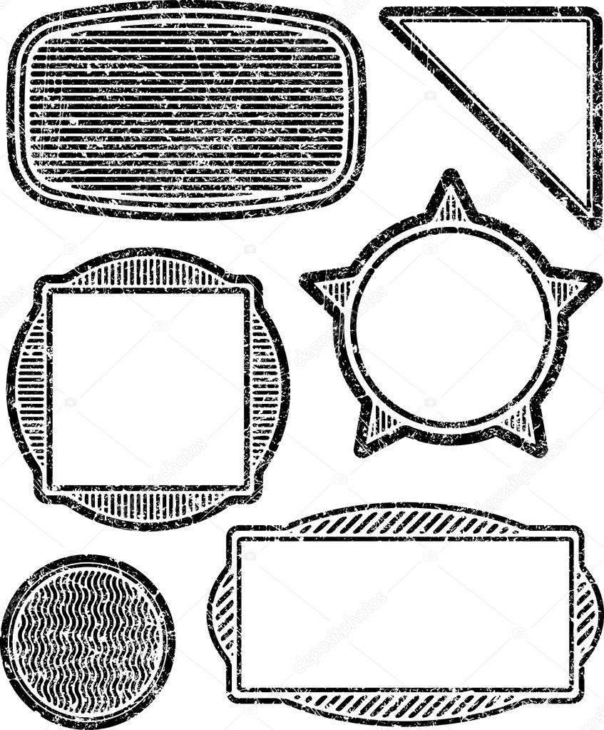 grunge templates for rubber stamps