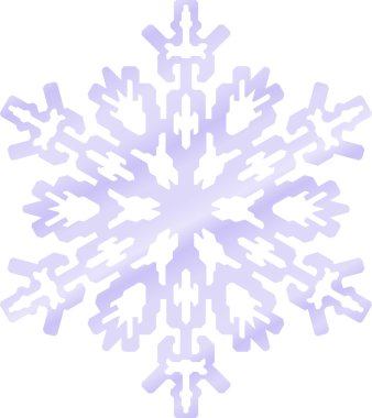 kar tanesi mavi tonlarında