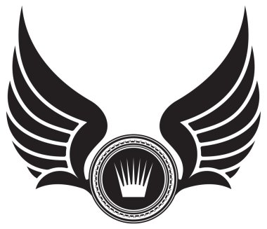 Hanedan kanatları ve taç