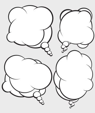 Dört konuşan kabarcıklar