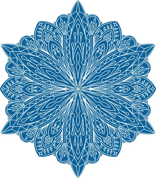 Diseño de encaje redondo - mandala — Archivo Imágenes Vectoriales
