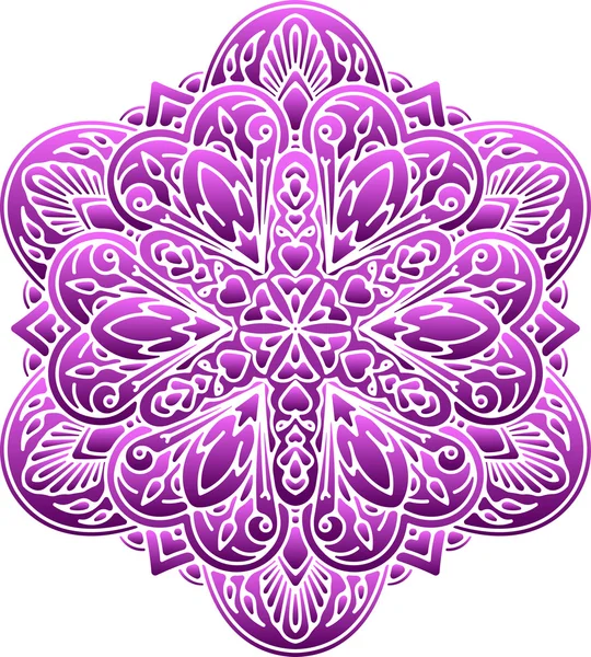 Mandala astratta di disegno del merletto — Vettoriale Stock