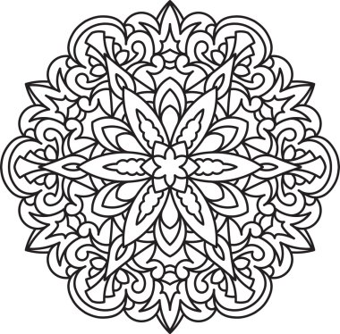 Mandala etnik dekoratif öğe