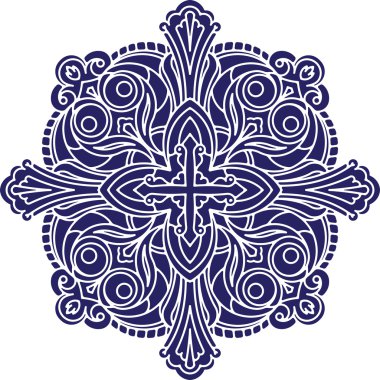 Mandala etnik dekoratif öğe