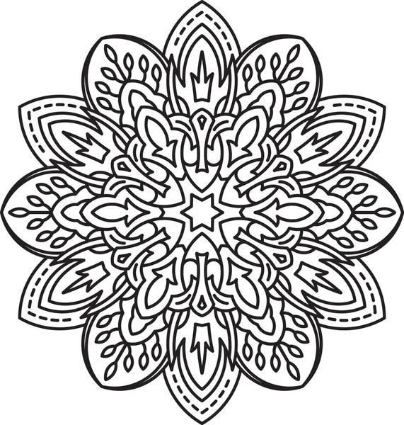 Elemento decorativo etnico mandala — Vettoriale Stock