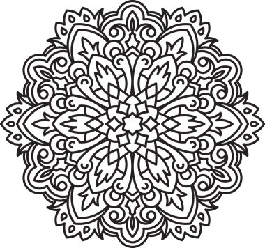 black round lace design