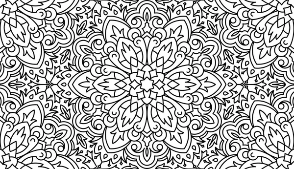 Inconsútil tribal negro-blanco Patter — Vector de stock